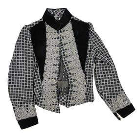 Victorian Beaded Plaid Jacket