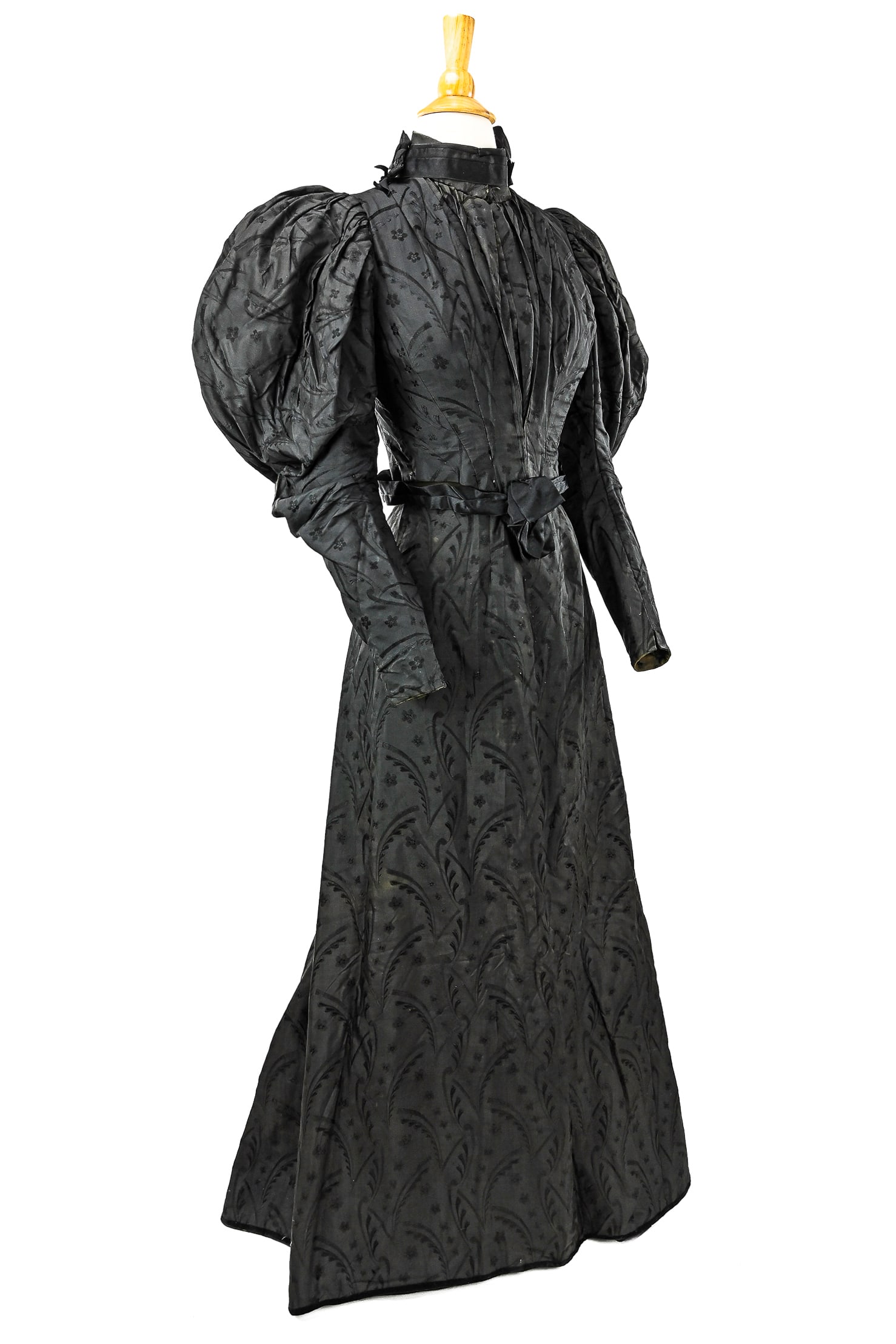Ca. 1895 2 Piece Victorian Black Dress (1 of 5)