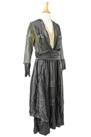 Ca. Mid 1910's Silk Evening Dress