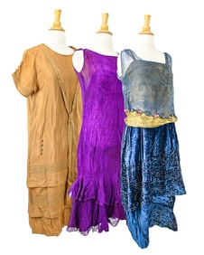 3 Ca. 1920's Dresses