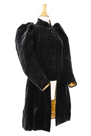 Victorian Black Velvet Coat