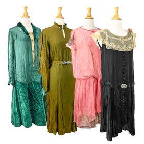 4 Dresses Ca. 1920's