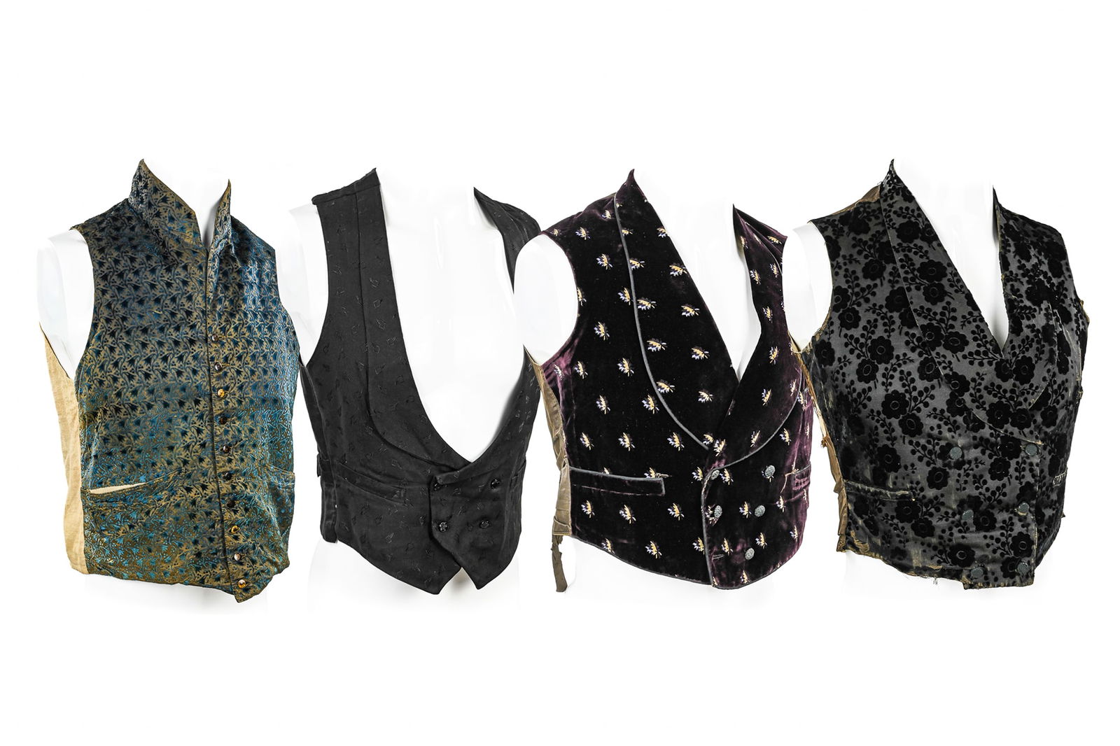 4 Ornate Victorian Men's Vests (1 of 13)