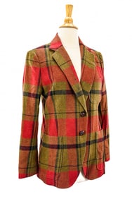 Etro Laura Red wool jacket size 44