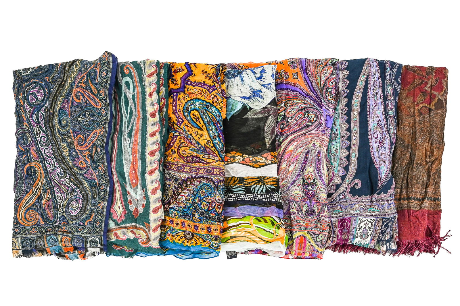 Etro Cashmere Pashmina & Scarf Lot – 7 Pieces (1 of 8)