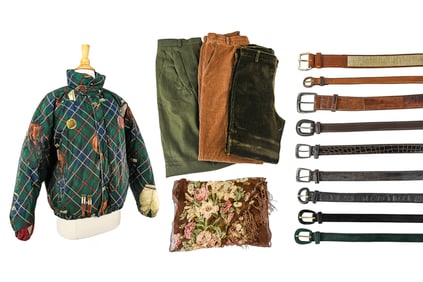 Ralph Lauren Puffer, Pants & Leather Belt Lot