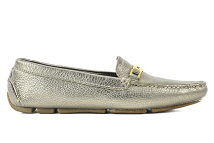 Prada Silver Loafers US W 6.5