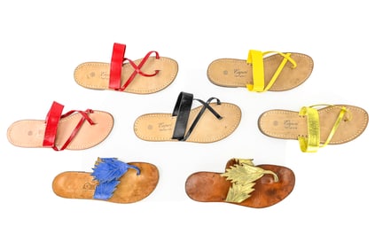 7 Pairs Mostly Capri Size 38 Sandals