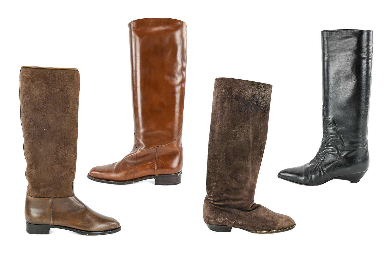 Four Pairs of Women’s Designer Leather Boots (1 of 9)