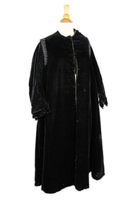 2 Victorian Velvet Full Length Overcoats
