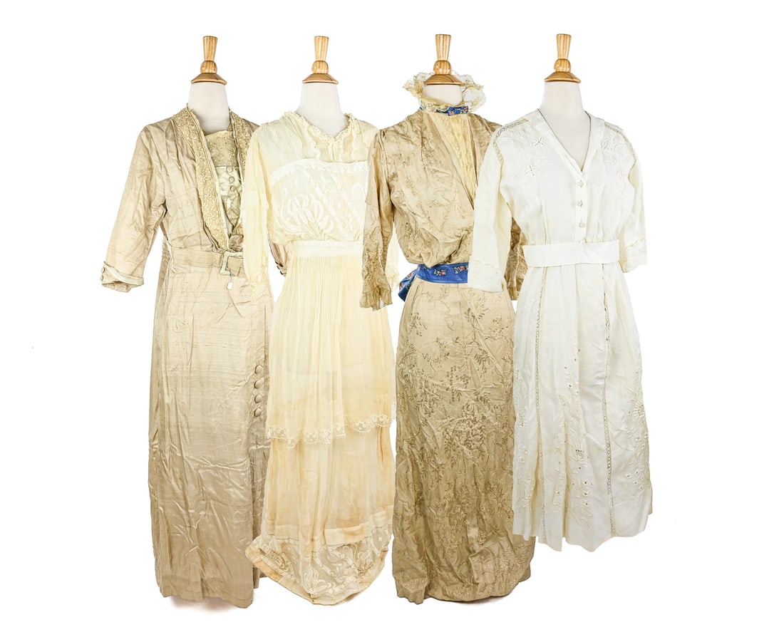 4 Ca. 1890 White Dresses (1 of 14)