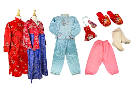 Lot of Four Asian Silk Garments