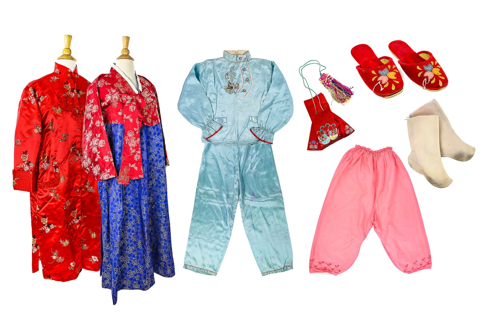 Lot of Four Asian Silk Garments (1 of 16)