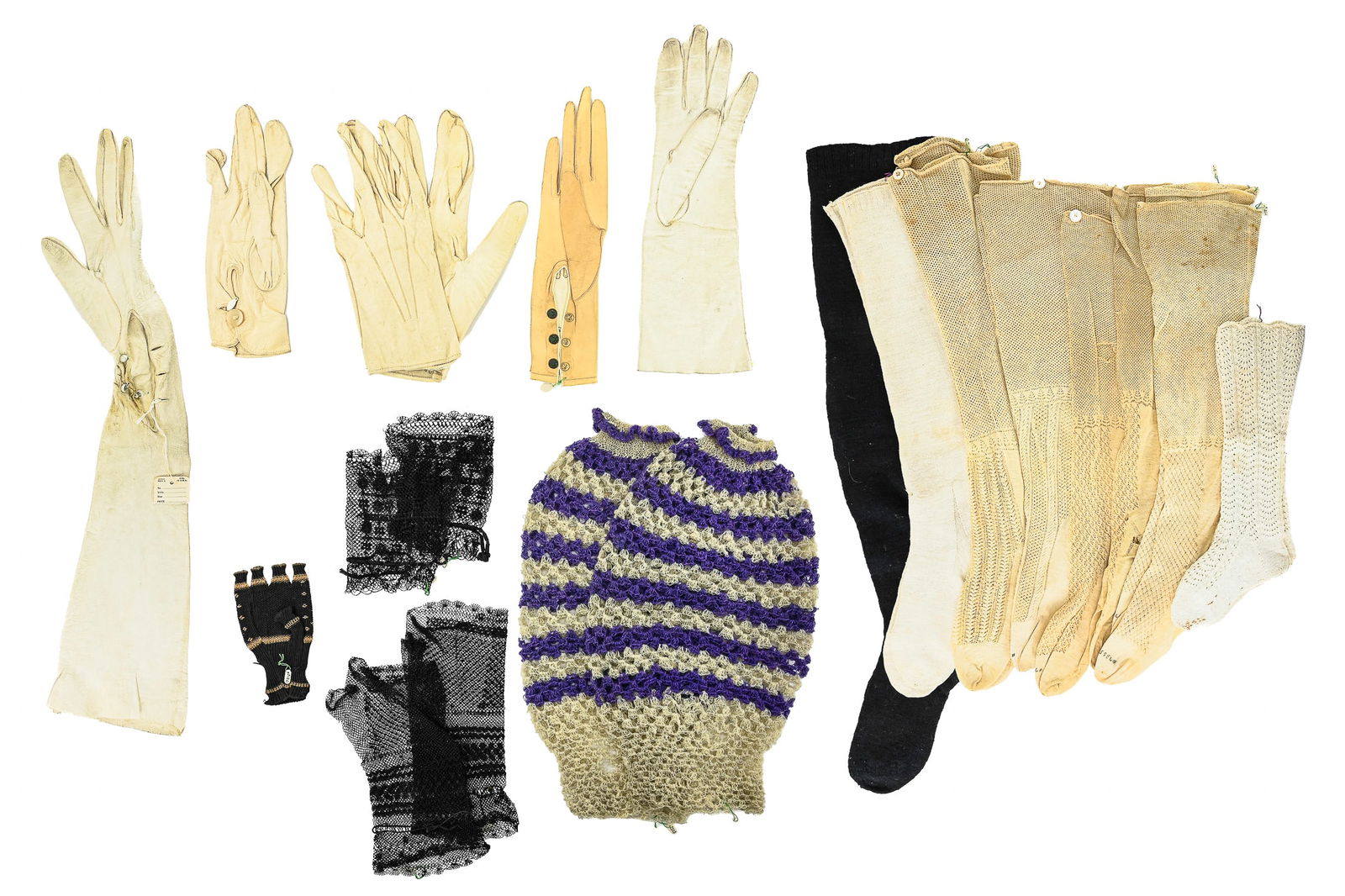 Victorian Ladies Socks & Gloves (1 of 4)