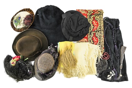 19th- Early 20th c Women's Hats, Accessories