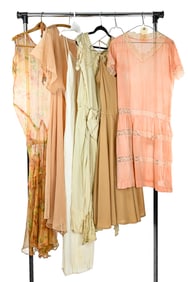 7 Early 20th c Slips, Daywear