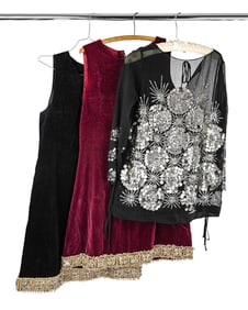 Early 20th c Evening Dresses & Top