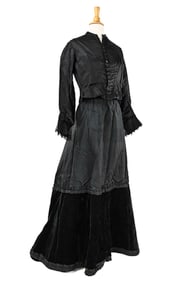 3 Piece Black Victorian Outfit
