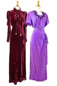 2 Early 20th c Evening Dresses
