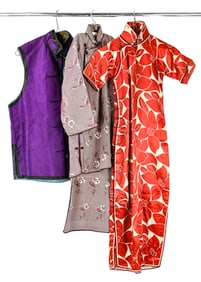 3 Chinese Silk Pieces