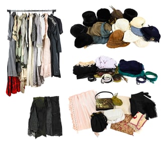 Large Group of Vintage & Victorian Clothing