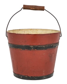 Shaker Miniature Berry Bucket in Red Paint