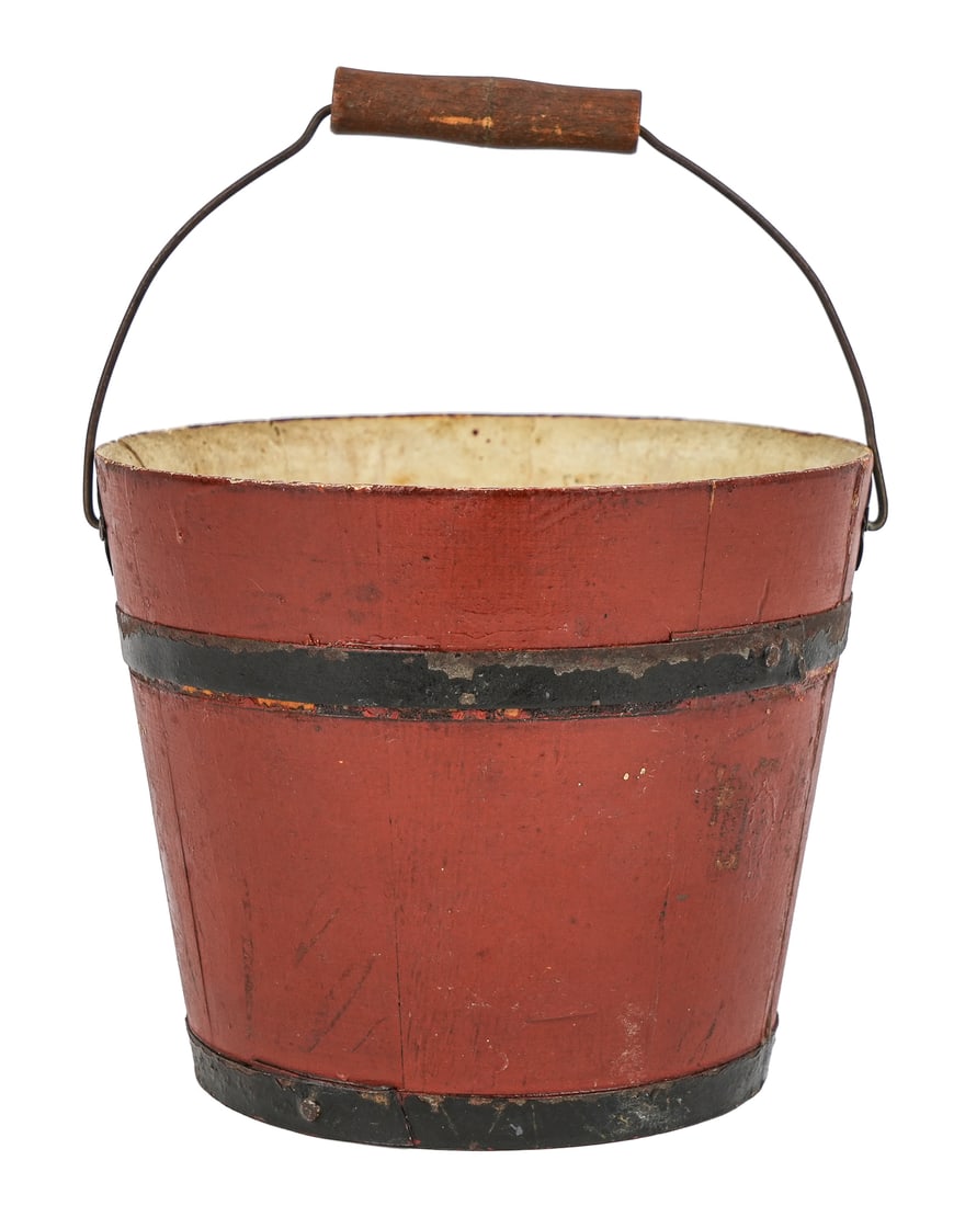 Shaker Miniature Berry Bucket in Red Paint (1 of 8)
