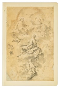 Circle of Giovanni Serodine (IT 1600-1630) Ascension
