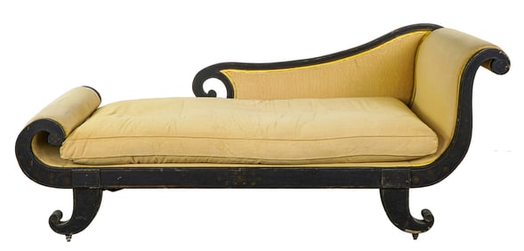 19th c Empire Recamier