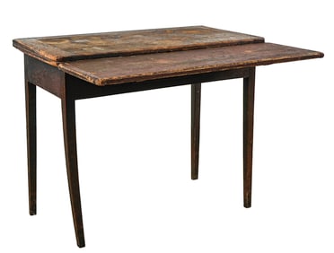 18th c Pine Swivel top table in Original Surface