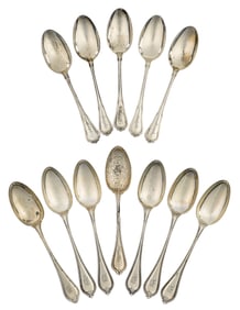 Group of 12 Sterling Silver Teaspoons