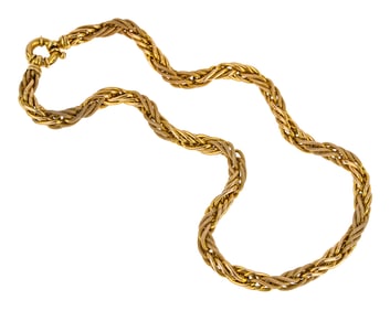 14k Italy Rope Twist Necklace