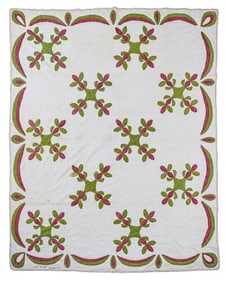 Mid 19th c Applique Quilt