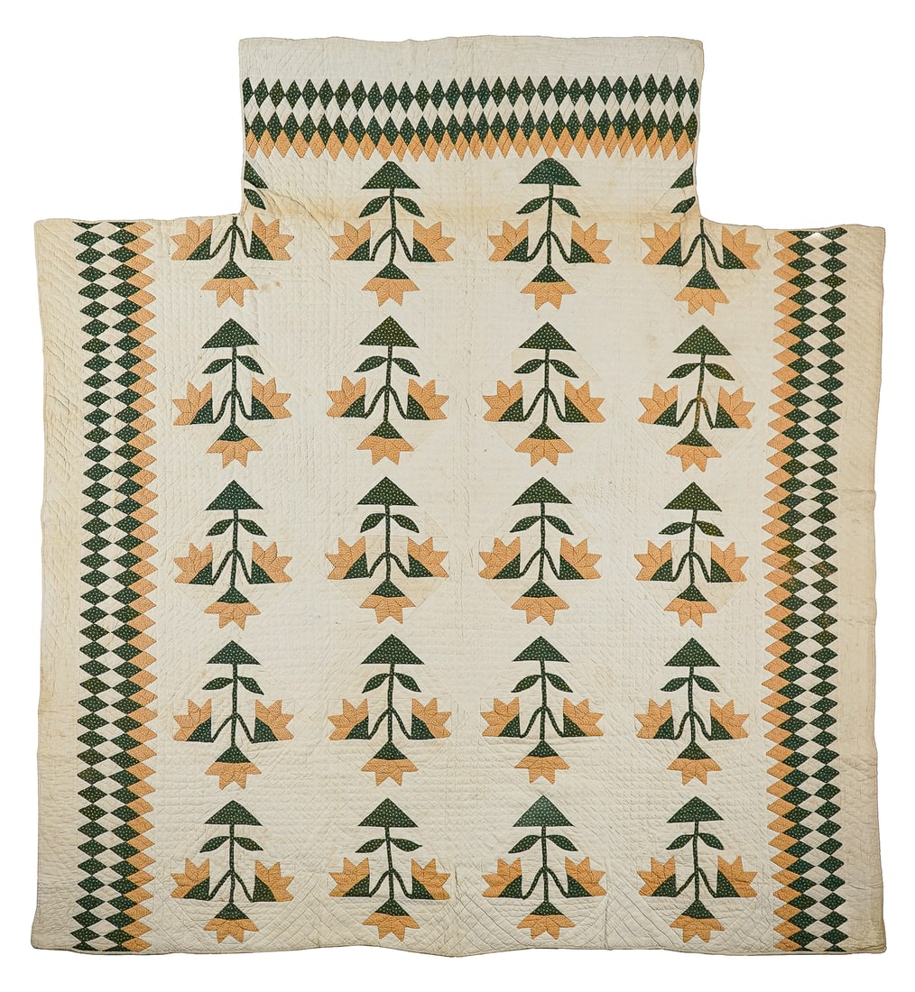 Vermont Mid 19th c Applique Quilt (1 of 4)