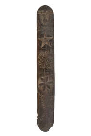 Early 19th c Scrimshaw Baleen Busk