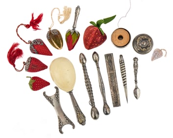 Antique Sterling Sewing Accessories