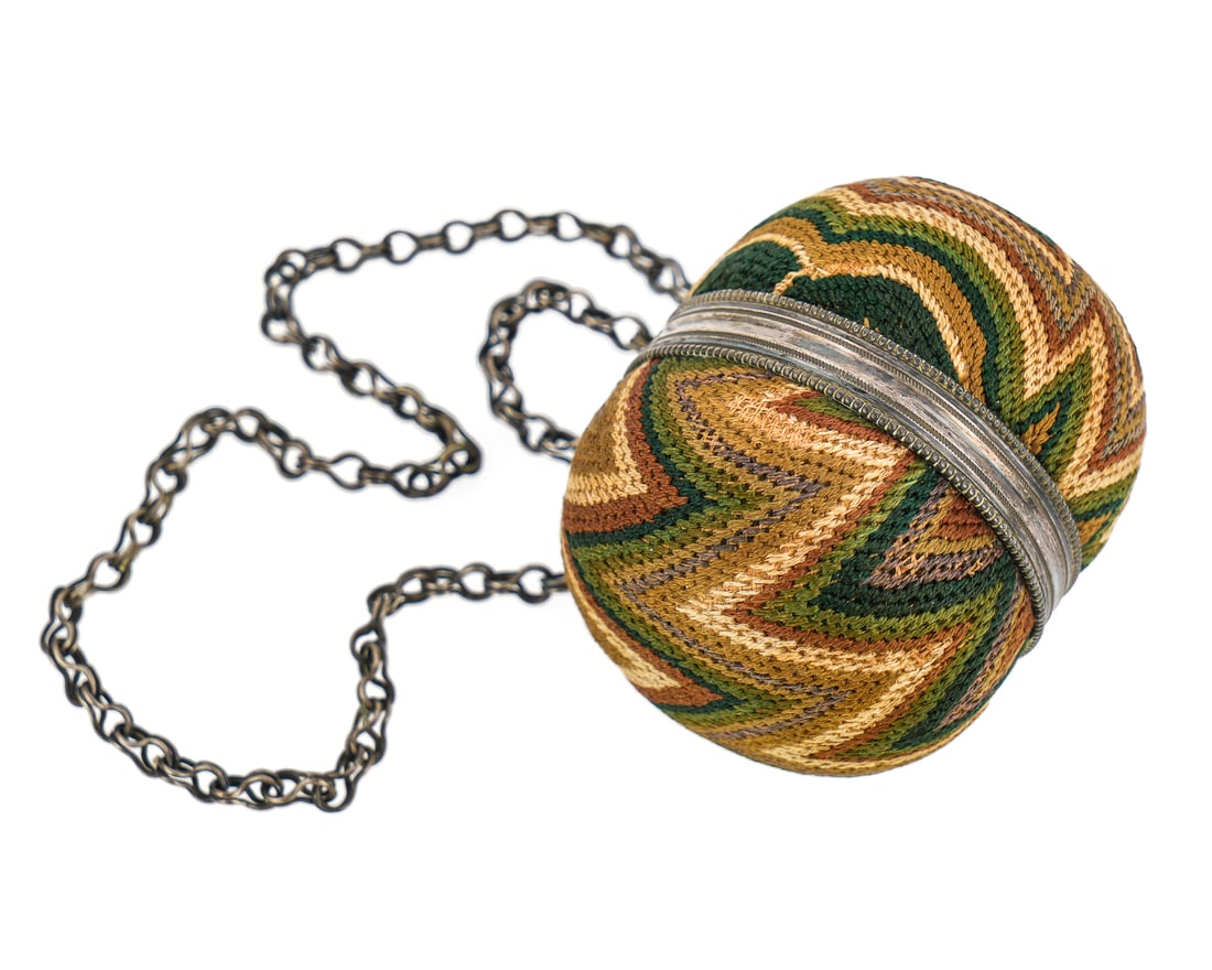 Flame Stitched Chatelaine Pin Cushion (1 of 6)