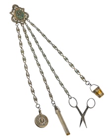 Chatelaine with Sewing Accessories