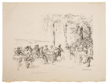 Max Liebermann (DE 1846-1935) Beer Garden Near Havel