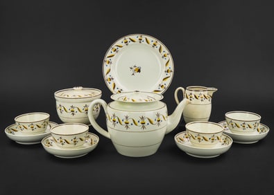 ca. 1815 John Rogers Pearlware 12 pc. Tea Set
