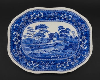 Spode's Tower Blue Transferware Serving Platter