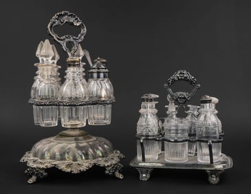 Two 19th c. English Castor Sets