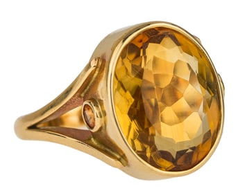 14k Grannis Gallery Citrine Ring