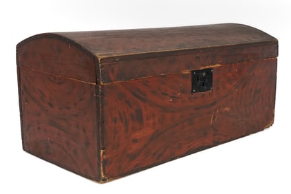 Vermont Grain Painted Domed Top Box