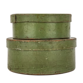 Two Pantry Boxes In Old Paint
