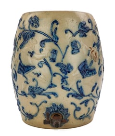 Early 20th c Utica Stoneware Water Cooler