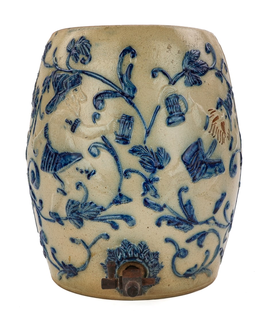 Early 20th c Utica Stoneware Water Cooler (1 of 8)