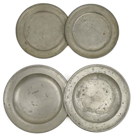 Early American Pewter Plates