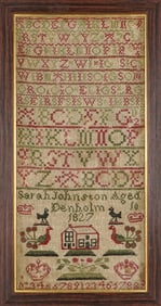 1827 Schoolgirl Needlework Sampler