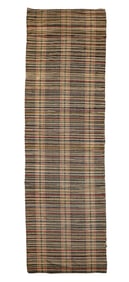 19th c Country Rag Rug Runner